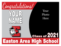 24x18 Graduation Yard Sign - Design Option 4 with picture