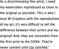 “As a discriminating fine artist,