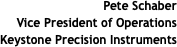  Pete Schaber Vice President of